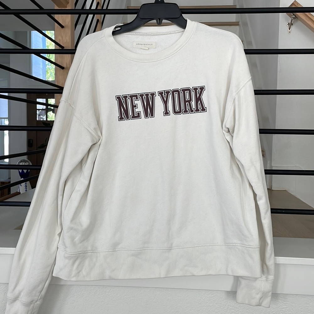 Aeropostale white sweater